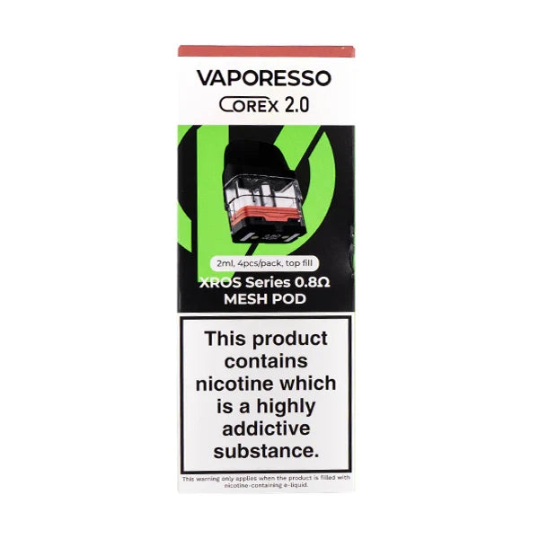 Vaporesso XROS COREX 2.0 Replacement Pods - Pack of 4 | only £9.95 | Cheapest Vape Shop in Uk