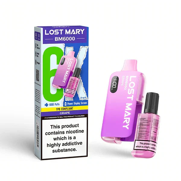 Lost Mary BM6000 Prefilled Vape Box of 10 | only £85 | Cheapest Vape Shop in Uk