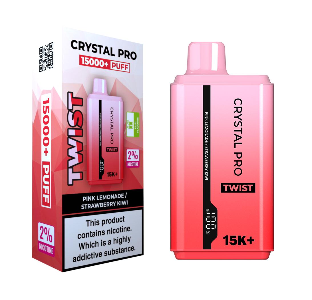Crystal Pro Twist 15000 Puffs Pre-filled Vape kit - Box of 10 | only £78.99 | Cheapest Vape Shop in Uk