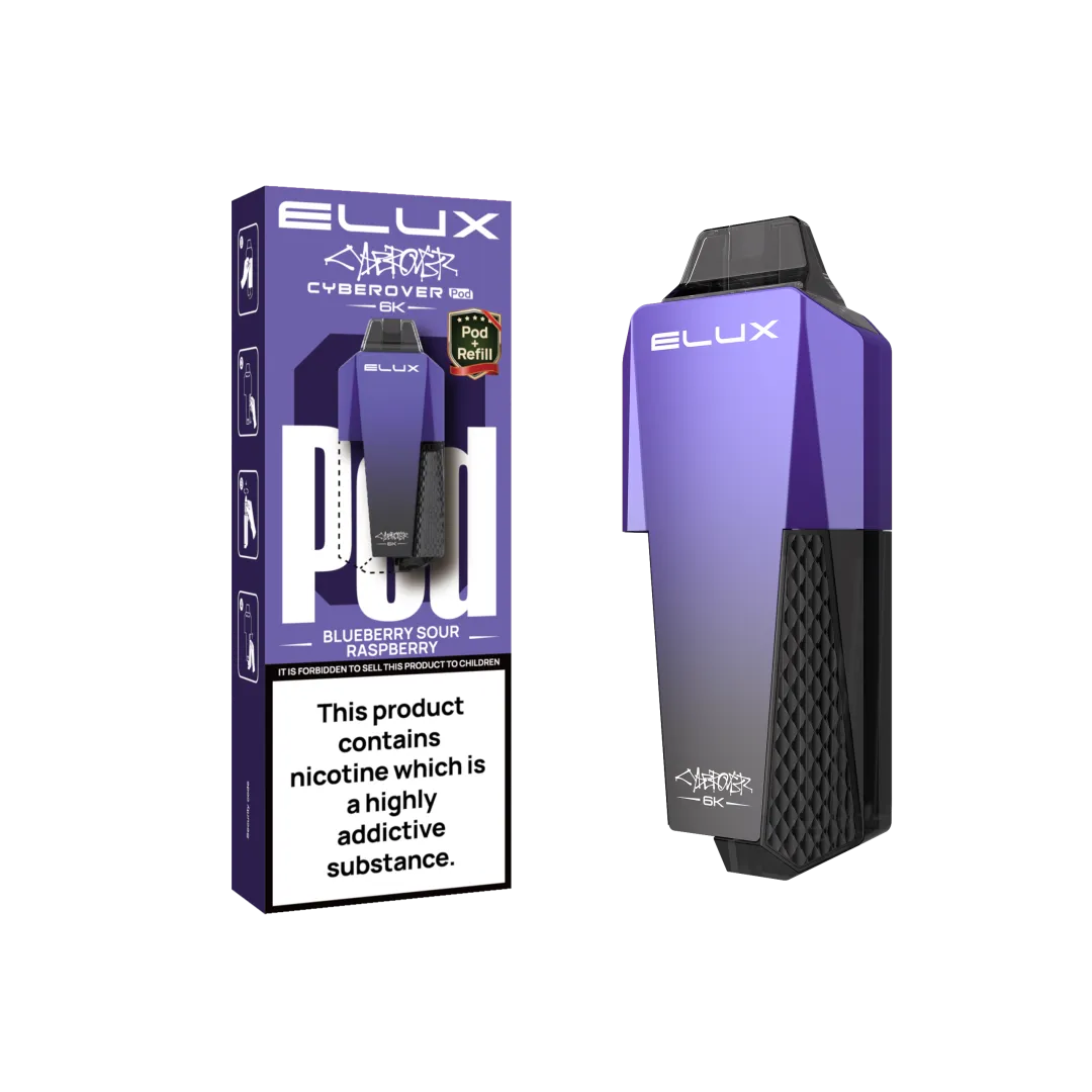 Elux Cyberover 6000 Prefilled Pods | Only £6.99 | Any 3 For £18.99 | only £6.99 | Cheapest Vape Shop in Uk