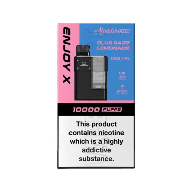 Aladdin Pro Enjoy X 10000 Prefilled Pods - Box of 5 | only £29.99 | Cheapest Vape Shop in Uk
