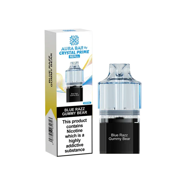 Crystal Prime Aura Bar 10k Replacement Pods - Box of 10 | only £47.25 | Cheapest Vape Shop in Uk