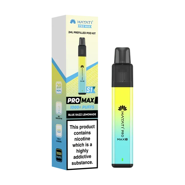 Hayati Pro Max S1 1000+ Puff Pre-Filled Pod Kit | only £5.99 | Cheapest Vape Shop in Uk
