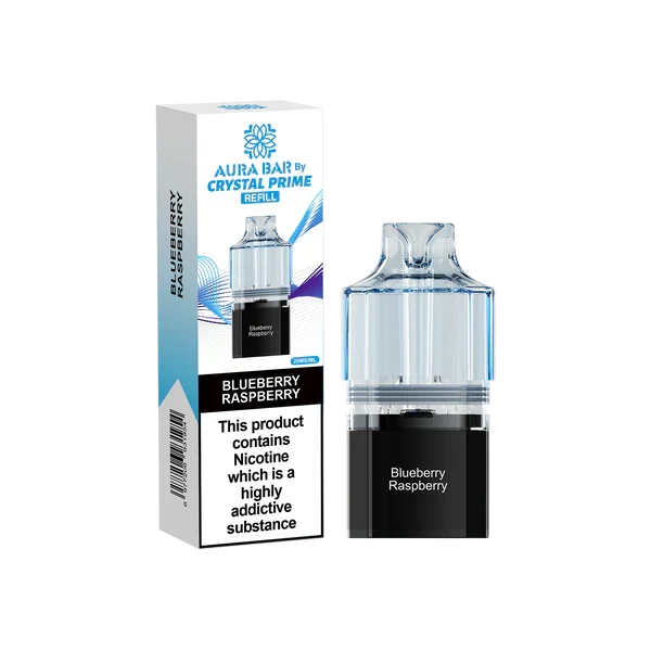 Crystal Prime Aura Bar 10k Replacement Pods - Box of 10 | only £47.25 | Cheapest Vape Shop in Uk