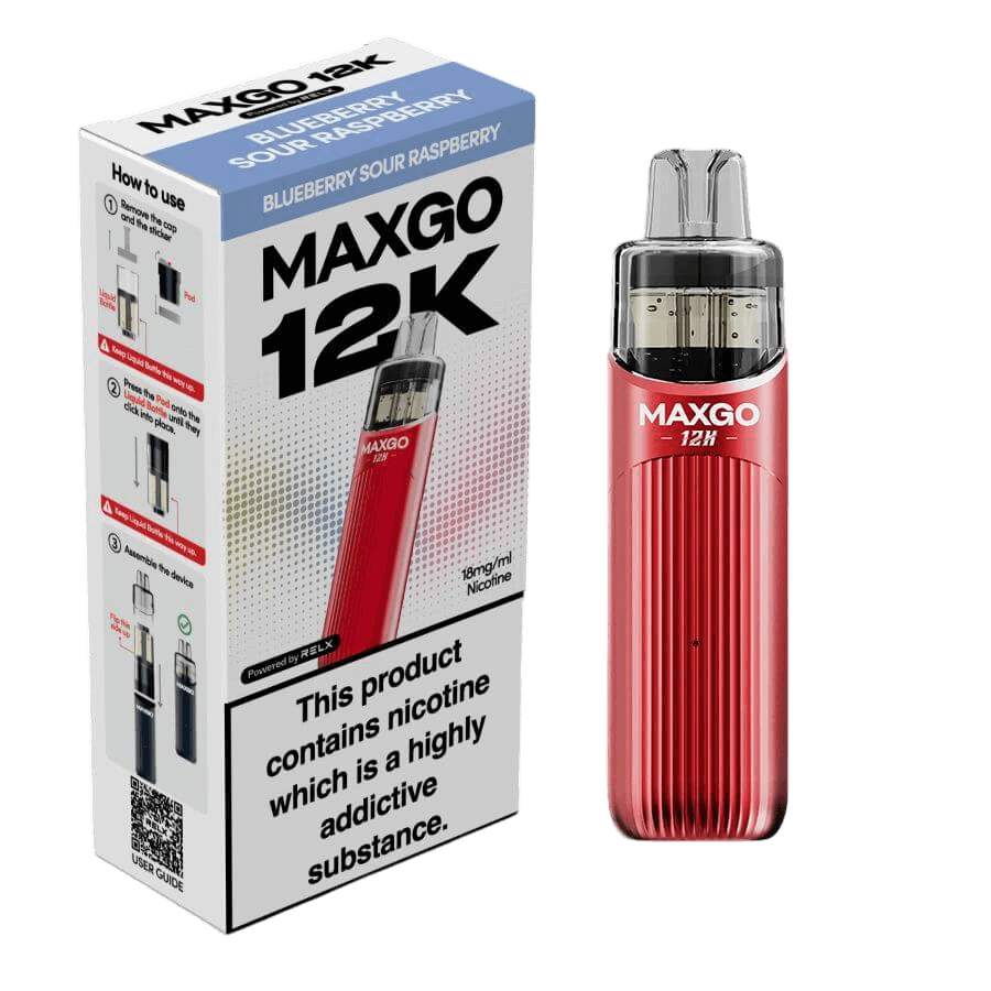 RELX MAXGO 12k Pre-Filled Pod Kit TPD Compliant - Pack Of 3 | only £25.99 | Cheapest Vape Shop in Uk
