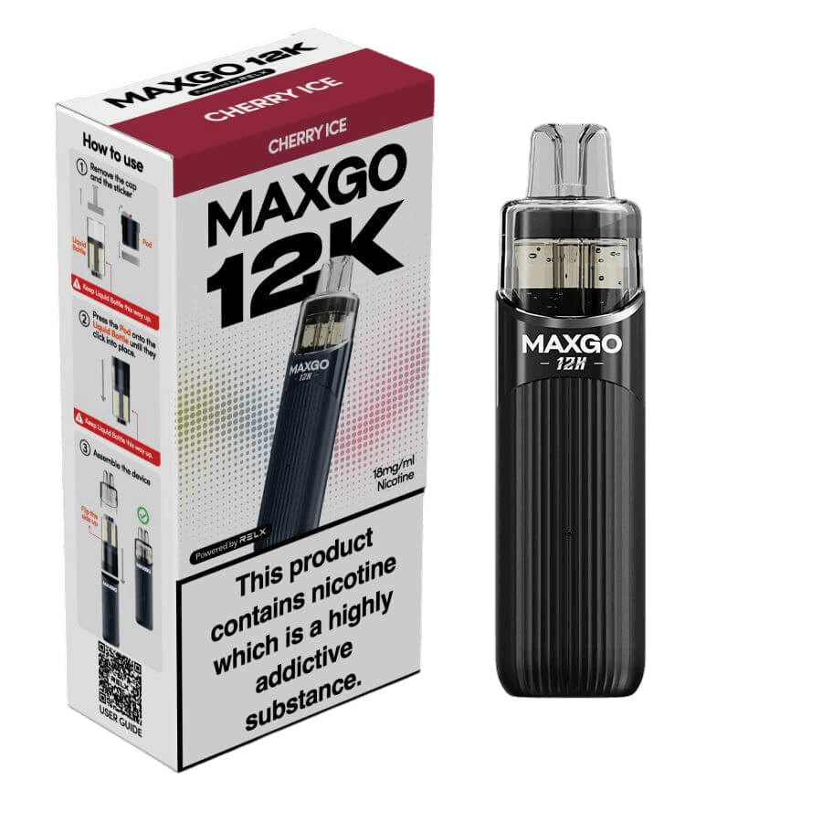 RELX MAXGO 12k Pre-Filled Pod Kit TPD Compliant - Pack Of 3 | only £25.99 | Cheapest Vape Shop in Uk