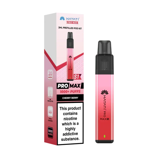 Hayati Pro Max S1 1000+ Puff Pre-Filled Pod Kit - Box of 10 | only £39.99 | Cheapest Vape Shop in Uk