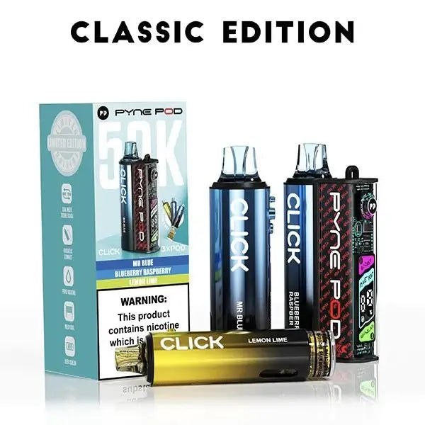Pyne Pod Click 50K Prefilled Vape | TPD | only £12.99 | Cheapest Vape Shop in Uk