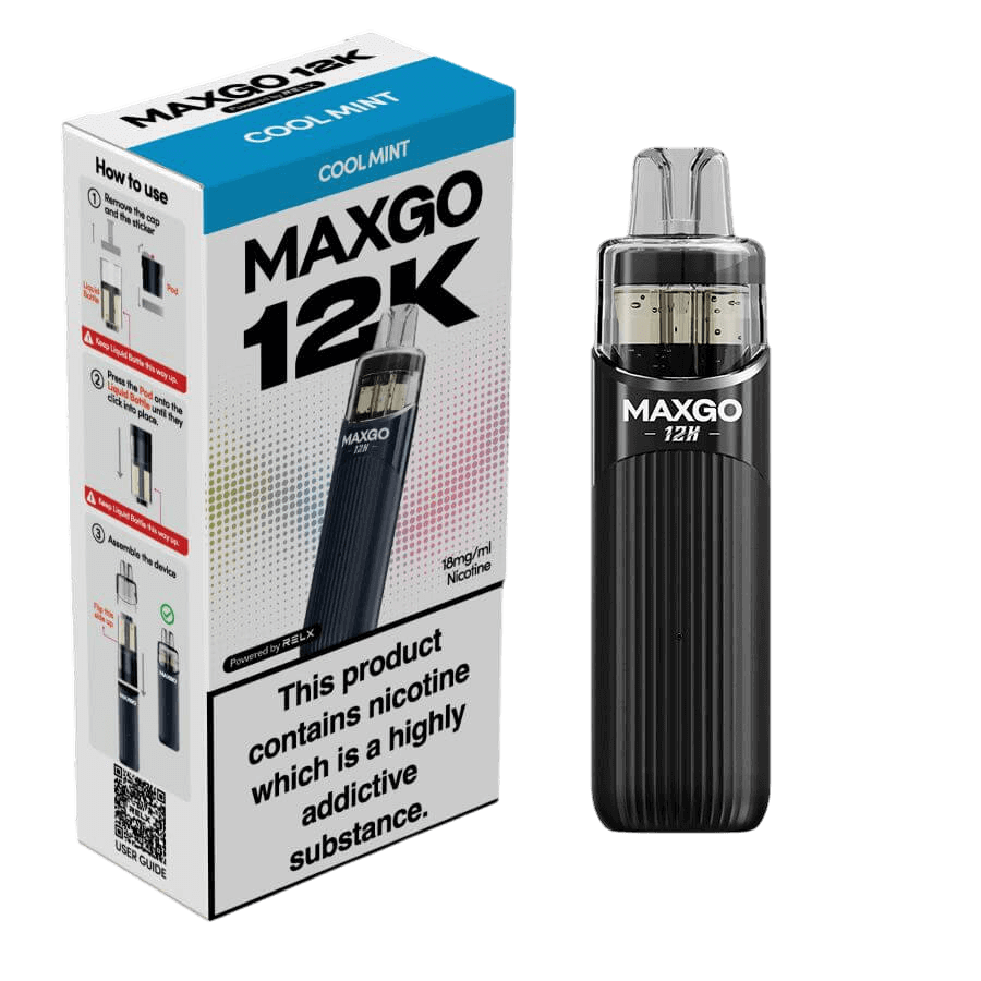 RELX MAXGO 12k Pre-Filled Pod Kit TPD Compliant - Pack Of 3 | only £25.99 | Cheapest Vape Shop in Uk