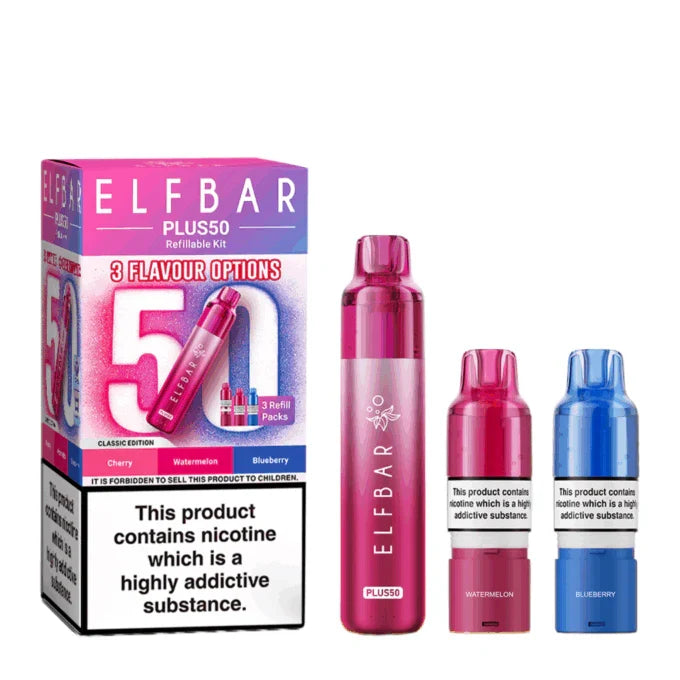 Elf Bar Plus 50 Vape Kit-Box of 10 | only £93.99 | Cheapest Vape Shop in Uk
