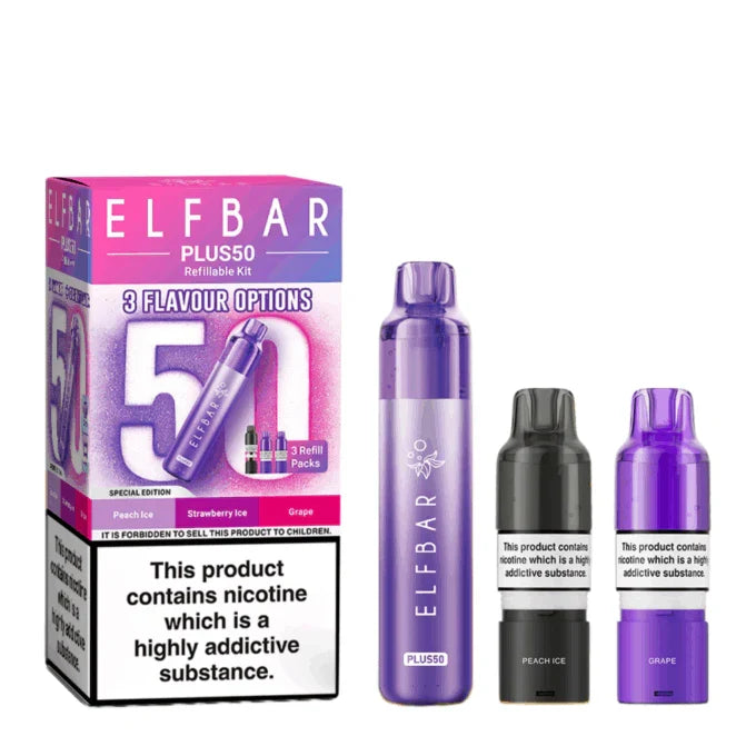 Elf Bar Plus 50 Vape Kit-Box of 10 | only £93.99 | Cheapest Vape Shop in Uk