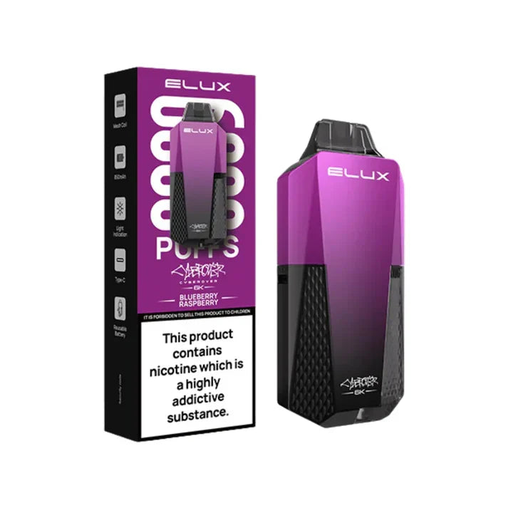 Elux Cyber over 6K Prefilled Vape Kit - Box Of 10 | only £79.99 | Cheapest Vape Shop in Uk