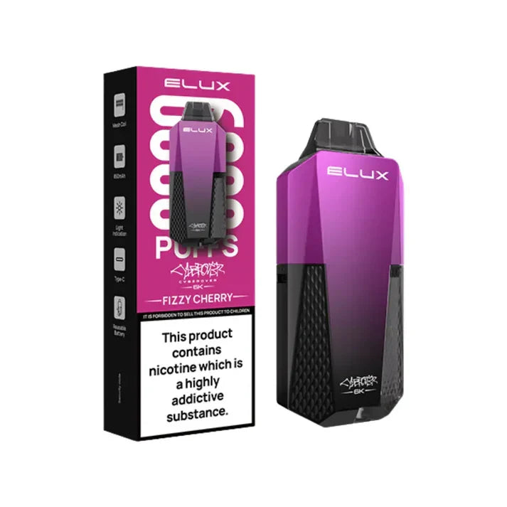 Elux Cyber over 6K Prefilled Vape Kit - Box Of 10 | only £79.99 | Cheapest Vape Shop in Uk