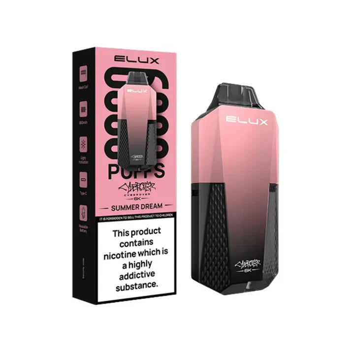 Elux Cyber over 6K Prefilled Vape Kit - Box Of 10 | only £79.99 | Cheapest Vape Shop in Uk