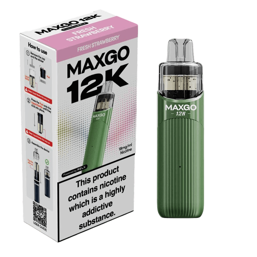 RELX MAXGO 12k Pre-Filled Pod Kit TPD Compliant - Pack Of 3 | only £25.99 | Cheapest Vape Shop in Uk