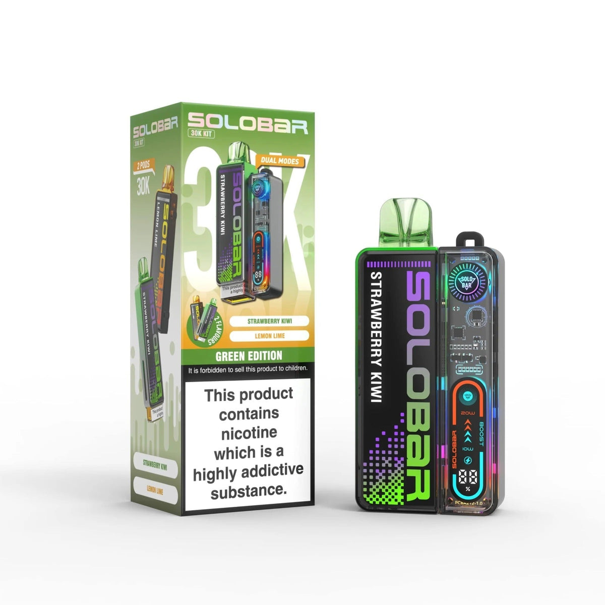 SOLOBAR 30K PREFILLED POD VAPE KIT-Box of 5 | only £48 | Cheapest Vape Shop in Uk