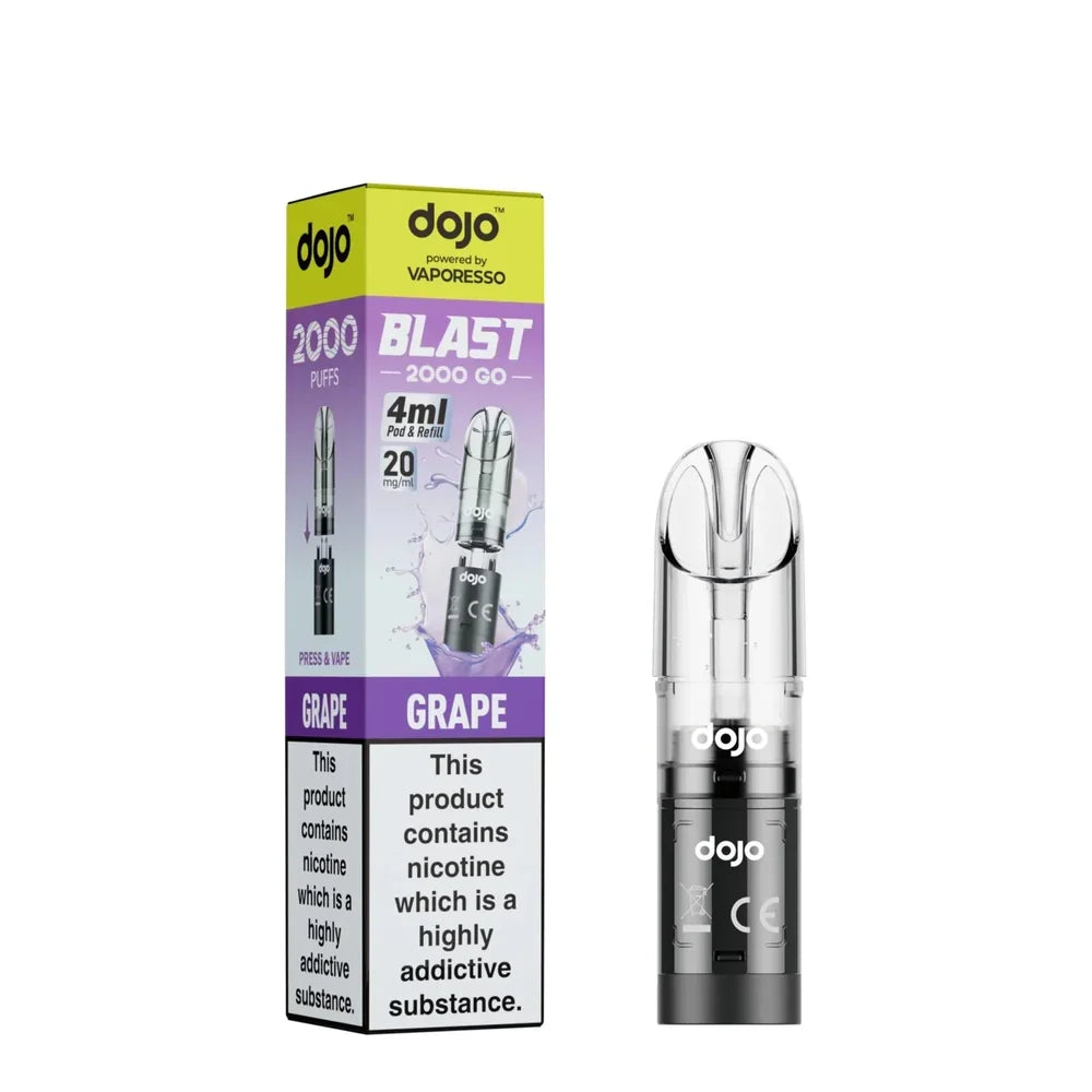 Vaporesso DOJO Blast Go 2000 Prefilled Pods | only £4.49 | Cheapest Vape Shop in Uk