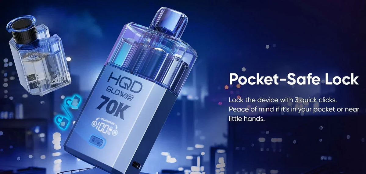 HQD Glow Air 70K Pod Vape Kit | only £15.99 | Cheapest Vape Shop in Uk