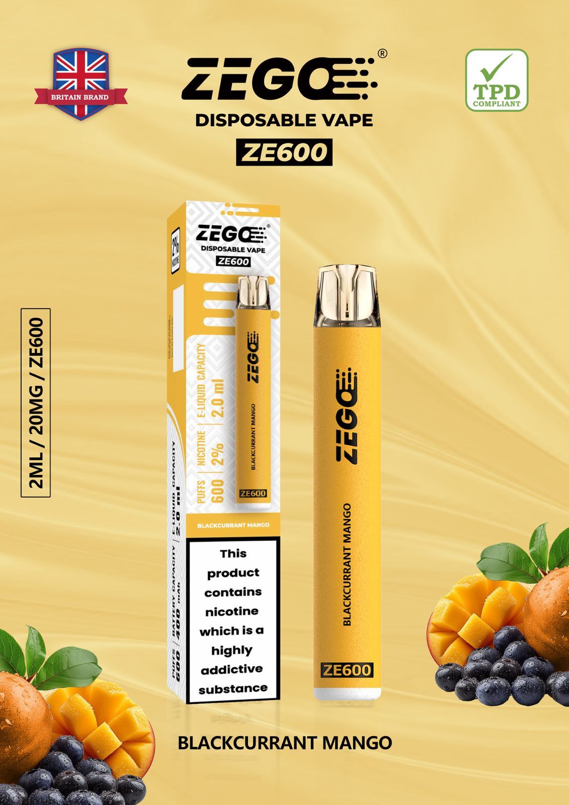 Zego ZE600 - Box of 10 | only £19.99 | Cheapest Vape Shop in Uk