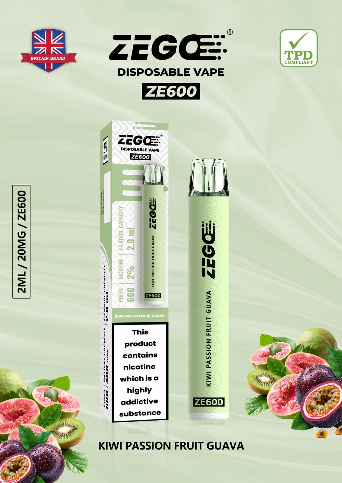 Zego ZE600 - Box of 10 | only £19.99 | Cheapest Vape Shop in Uk