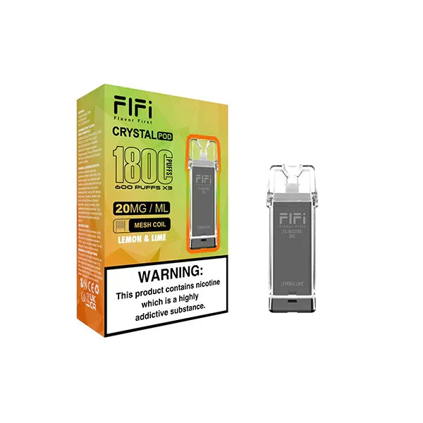 Flfi Crystal Replacement Vape Pods 1800 Puffs- Box of 10 | only £74.00 | Cheapest Vape Shop in Uk