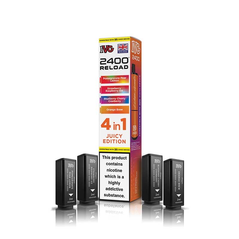 IVG 2400 Reload Prefilled Pods | Only £22.99 | Any 3 For £22.99 | only £8.99 | Cheapest Vape Shop in Uk