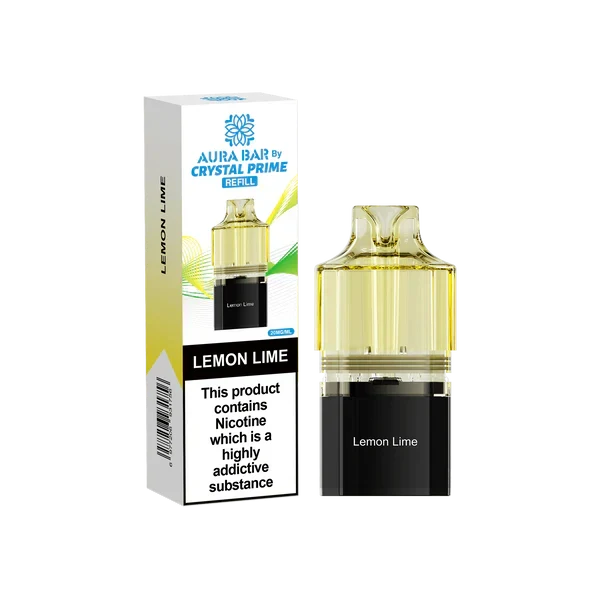 Crystal Prime Aura Bar 10k Replacement Pods - Box of 10 | only £47.25 | Cheapest Vape Shop in Uk