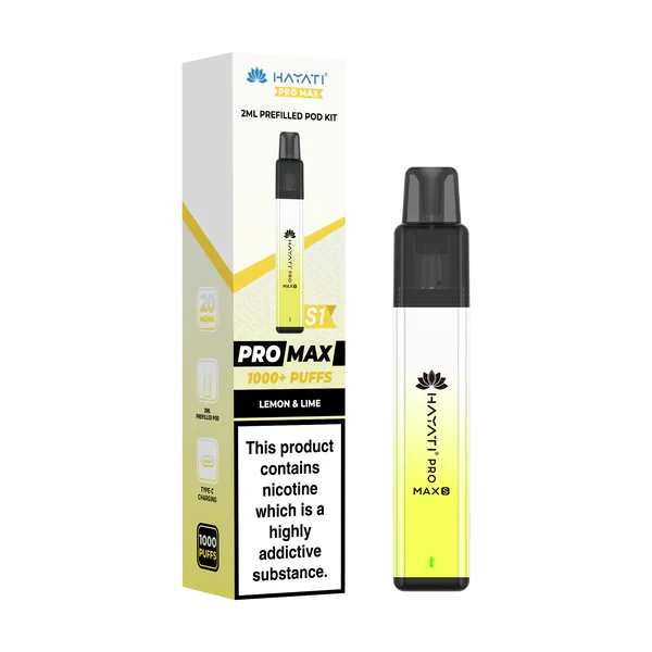 Hayati Pro Max S1 1000+ Puff Pre-Filled Pod Kit | only £5.99 | Cheapest Vape Shop in Uk