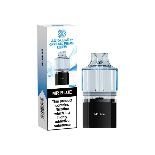 Crystal Prime Aura Bar 10k Replacement Pods - Box of 10 | only £47.25 | Cheapest Vape Shop in Uk