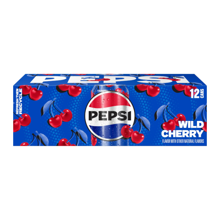 Pepsi Wild Cherry - 12-Pack (12 x 12fl.oz (355ml) Cans) | only £14.00 | Cheapest Vape Shop in Uk