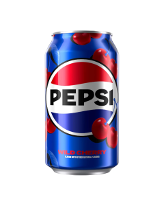 Pepsi Real Sugar & Wild Cherry Soda 355ml – Classic American Cola | only £1.80 | Cheapest Vape Shop in Uk
