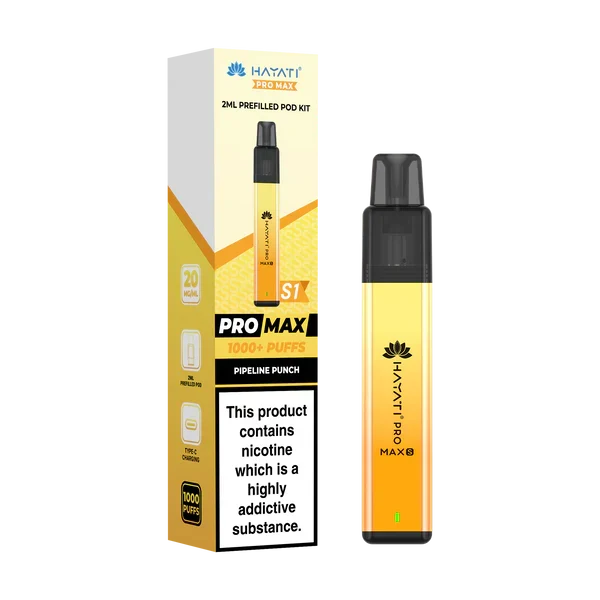 Hayati Pro Max S1 1000+ Puff Pre-Filled Pod Kit | only £5.99 | Cheapest Vape Shop in Uk