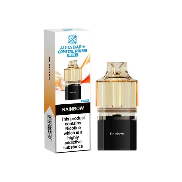 Crystal Prime Aura Bar 10k Replacement Pods - Box of 10 | only £47.25 | Cheapest Vape Shop in Uk