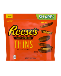 Reese’s Milk Chocolate Thins Peanut Butter Cups 208g | only £4.99 | Cheapest Vape Shop in Uk
