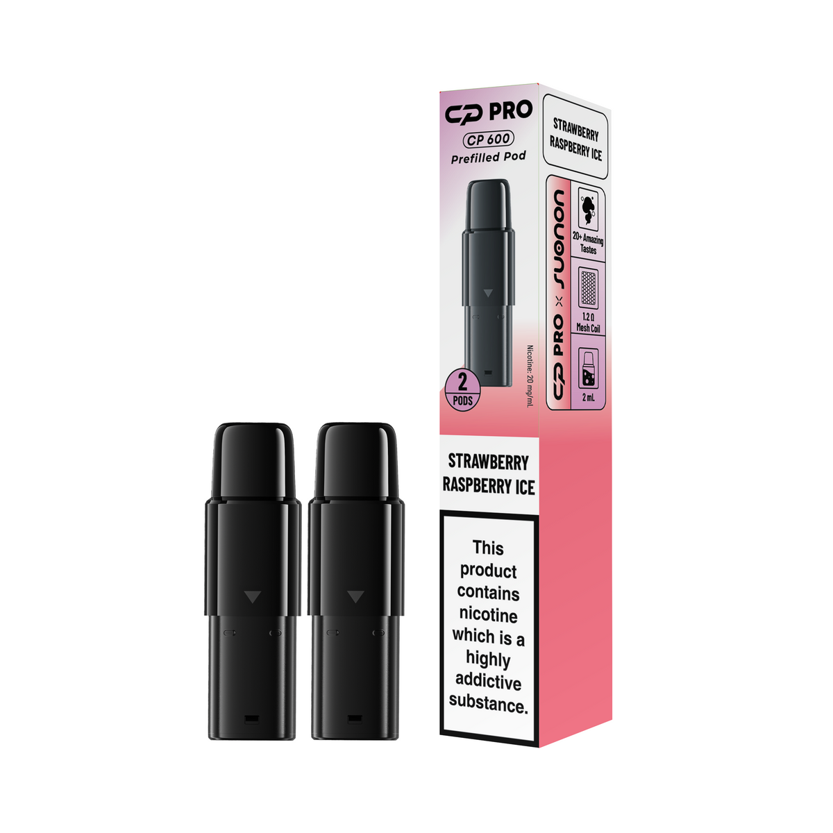 CP Pro 600 Prefilled Pods - Box of 10 (Pack of 2) | only £34.99 | Cheapest Vape Shop in Uk
