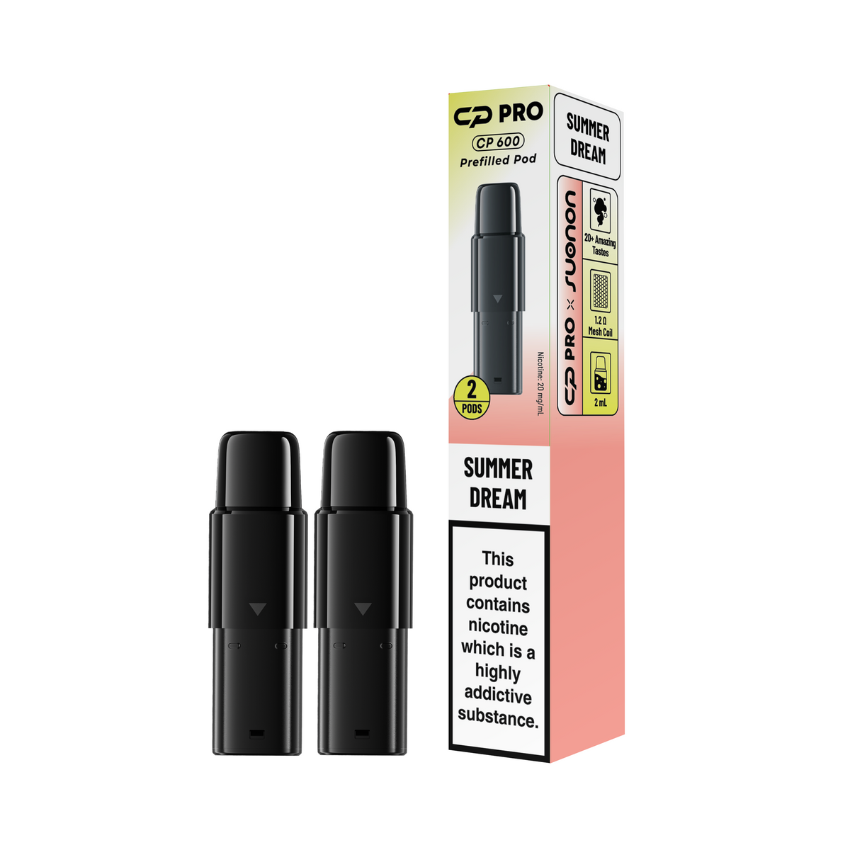 CP Pro 600 Prefilled Pods (Pack of 2) | only £3.99 | Cheapest Vape Shop in Uk