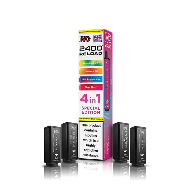 IVG 2400 Reload Prefilled Pods | Only £22.99 | Any 3 For £22.99 | only £8.99 | Cheapest Vape Shop in Uk