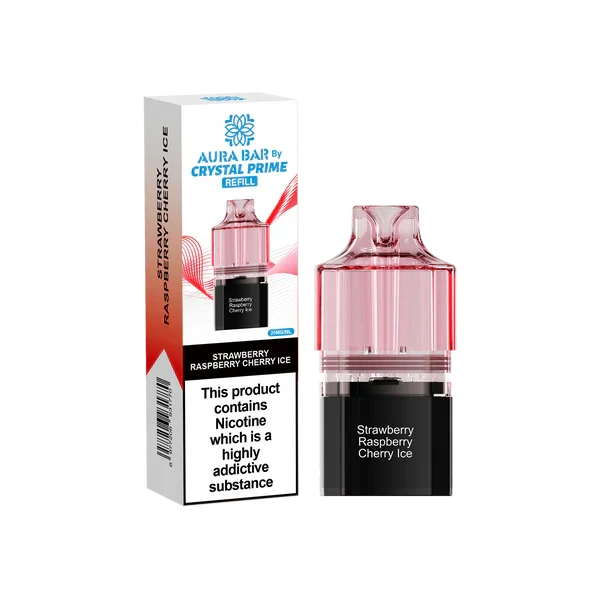 Crystal Prime Aura Bar 10k Replacement Pods - Box of 10 | only £47.25 | Cheapest Vape Shop in Uk