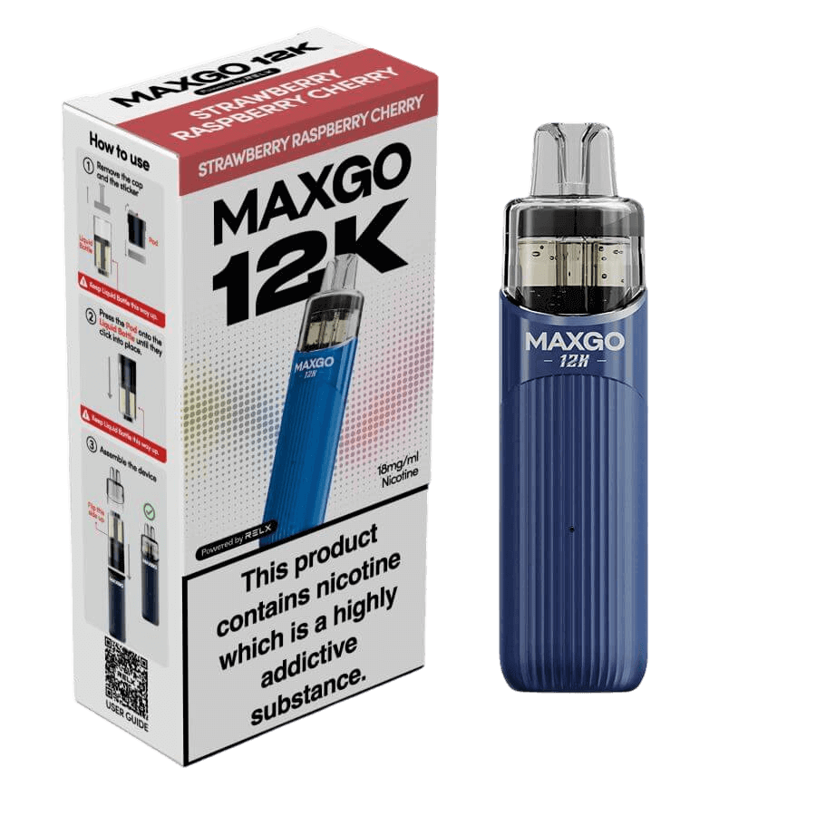 RELX MAXGO 12k Pre-Filled Pod Kit TPD Compliant - Pack Of 3 | only £25.99 | Cheapest Vape Shop in Uk
