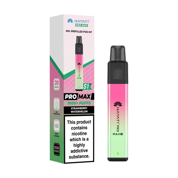 Hayati Pro Max S1 1000+ Puff Pre-Filled Pod Kit | only £5.99 | Cheapest Vape Shop in Uk