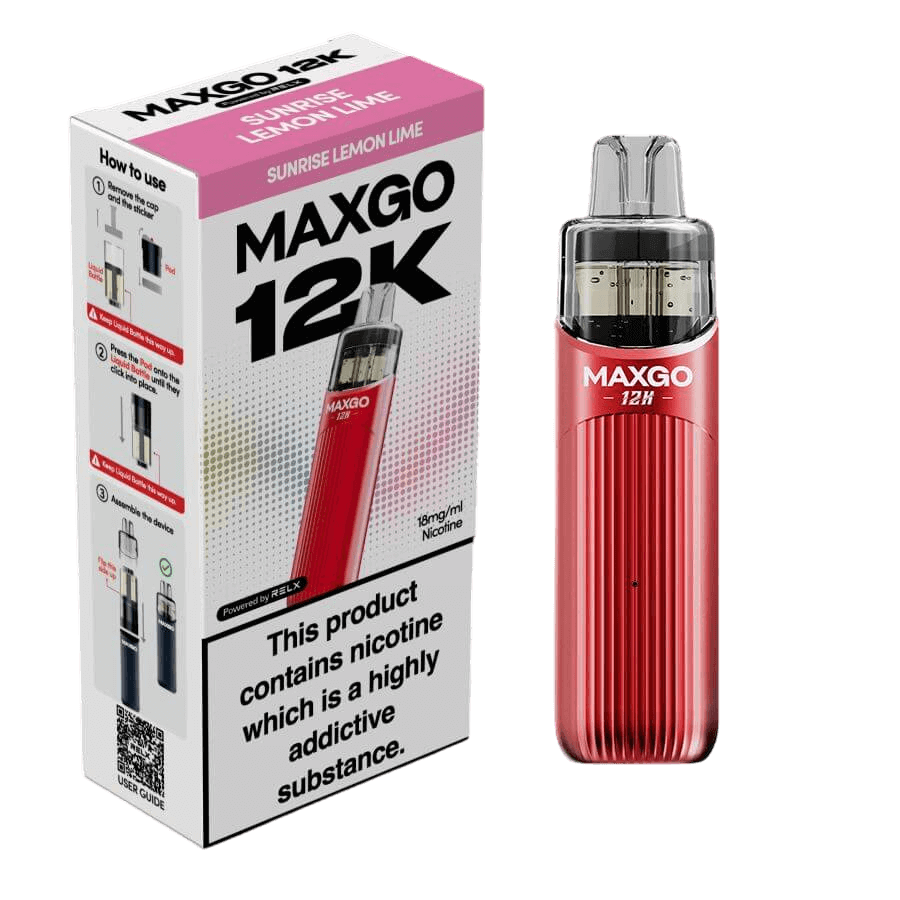 RELX MAXGO 12k Pre-Filled Pod Kit TPD Compliant - Pack Of 3 | only £25.99 | Cheapest Vape Shop in Uk