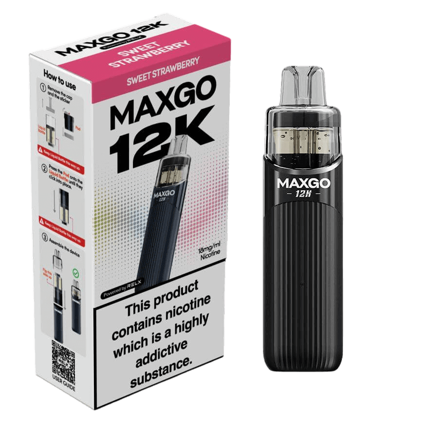 RELX MAXGO 12k Pre-Filled Pod Kit TPD Compliant - Pack Of 3 | only £25.99 | Cheapest Vape Shop in Uk