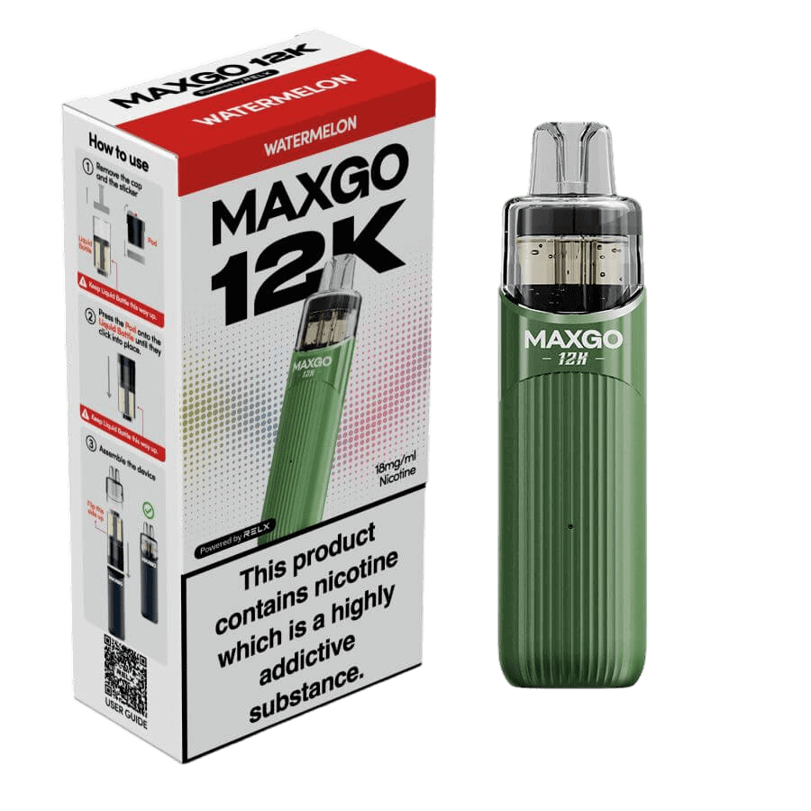 RELX MAXGO 12k Pre-Filled Pod Kit TPD Compliant - Pack Of 3 | only £25.99 | Cheapest Vape Shop in Uk
