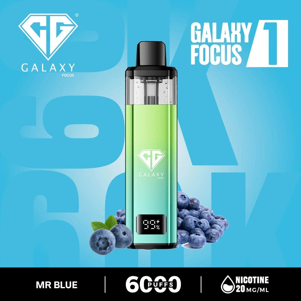 Galaxy Focus 1 6k Puffs Prefilled Pod Kit | only £9.99 | Cheapest Vape Shop in Uk