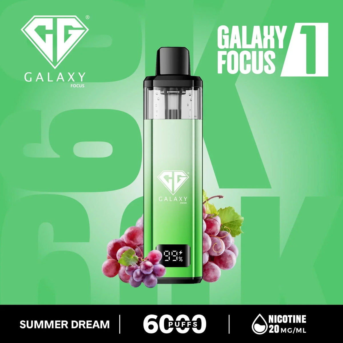 Galaxy Focus 1 6k Puffs Prefilled Pod Kit | only £9.99 | Cheapest Vape Shop in Uk
