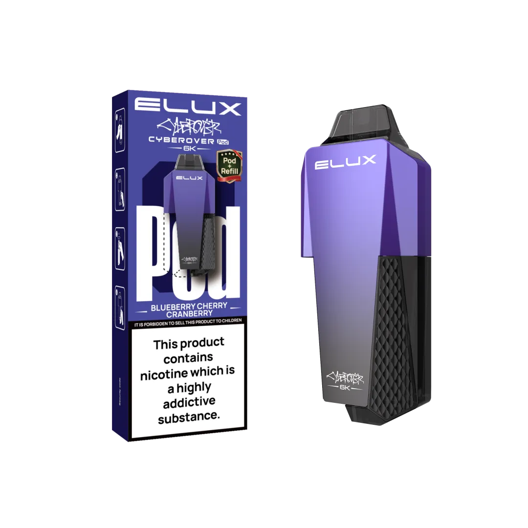 Elux Cyberover 6000 Prefilled Pods | Only £6.99 | Any 3 For £18.99 | only £6.99 | Cheapest Vape Shop in Uk