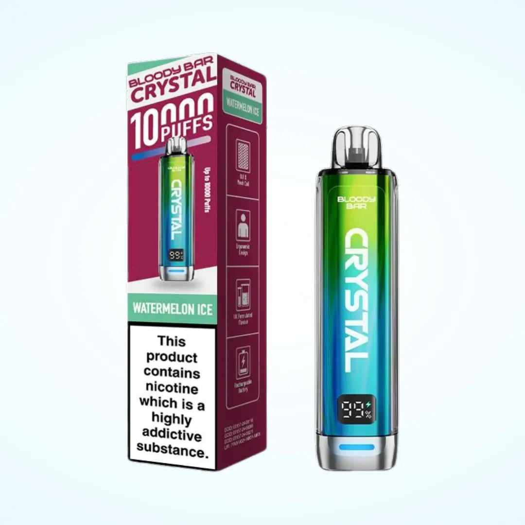 Bloody Bar Crystal 10000 Puffs Prefilled Pod Vape Kit | Up to 10000 Puffs| only £9.99 | Cheapest Vape Shop in Uk