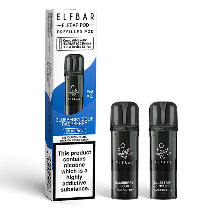 Elf Bar 600 Prefilled Pods (Pack of 2) - Box of 10 | only £32.99 | Cheapest Vape Shop in Uk