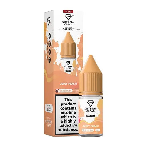 Crystal Clear Bar Salts Nic Salt E-Liquid – All Flavours 10ml (10mg / 20mg) | only £3.99 | Cheapest Vape Shop in Uk