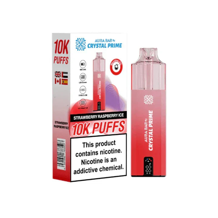 Crystal Prime Aura Bar 10000 Prefilled Pod Kit | Only £8.99 | Any 3 for £22.99 | only £8.99 | Cheapest Vape Shop in Uk